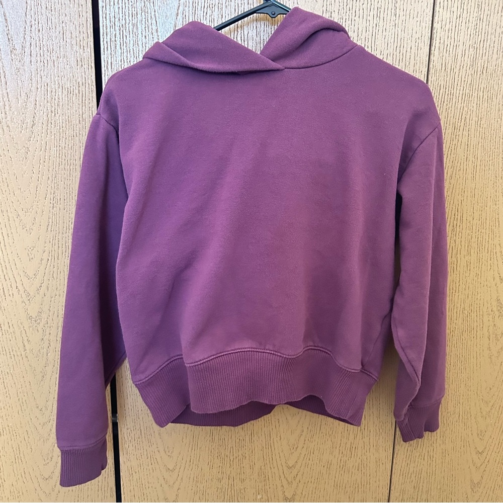 Maroon Cropped Hoodie